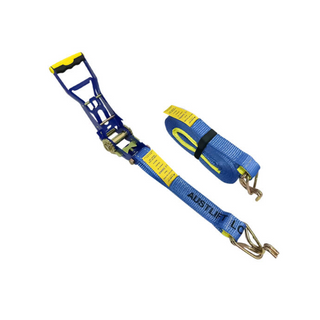 Austlift Ratchet Tie Down with Ergo Long Handle - Hook & Keeper