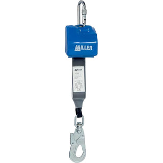 Blue Miller fall protection device on a white background
