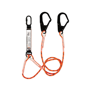 Double Leg Kernmantle 2m Shock Absorb Rope Lanyard